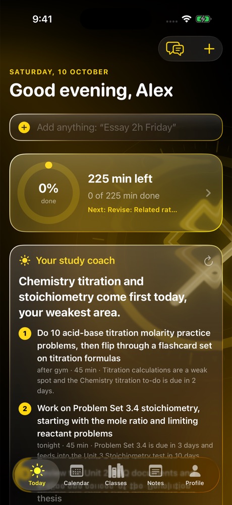 Today with the daily study coach
